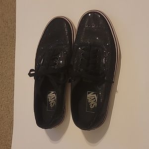 Van's Off The Wall Sequin tennis shoes sneakers size 9 women's or size 7.5 mens